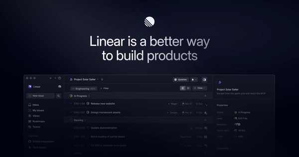 Open Graph image example by Linear