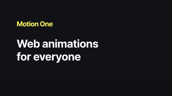 Open Graph image example by Motion One