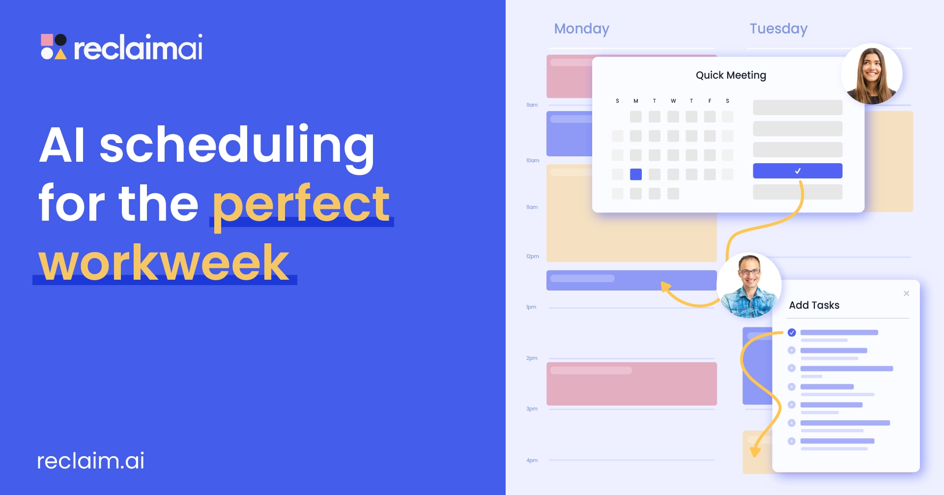 Open Graph image example by Reclaim AI