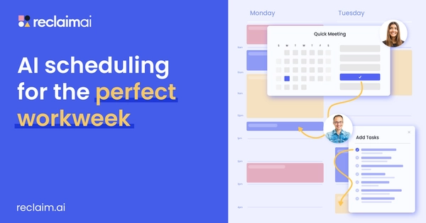 Open Graph image example by Reclaim AI
