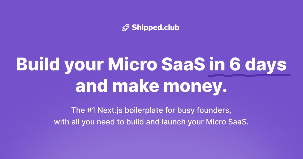 Open Graph image example by Shipped