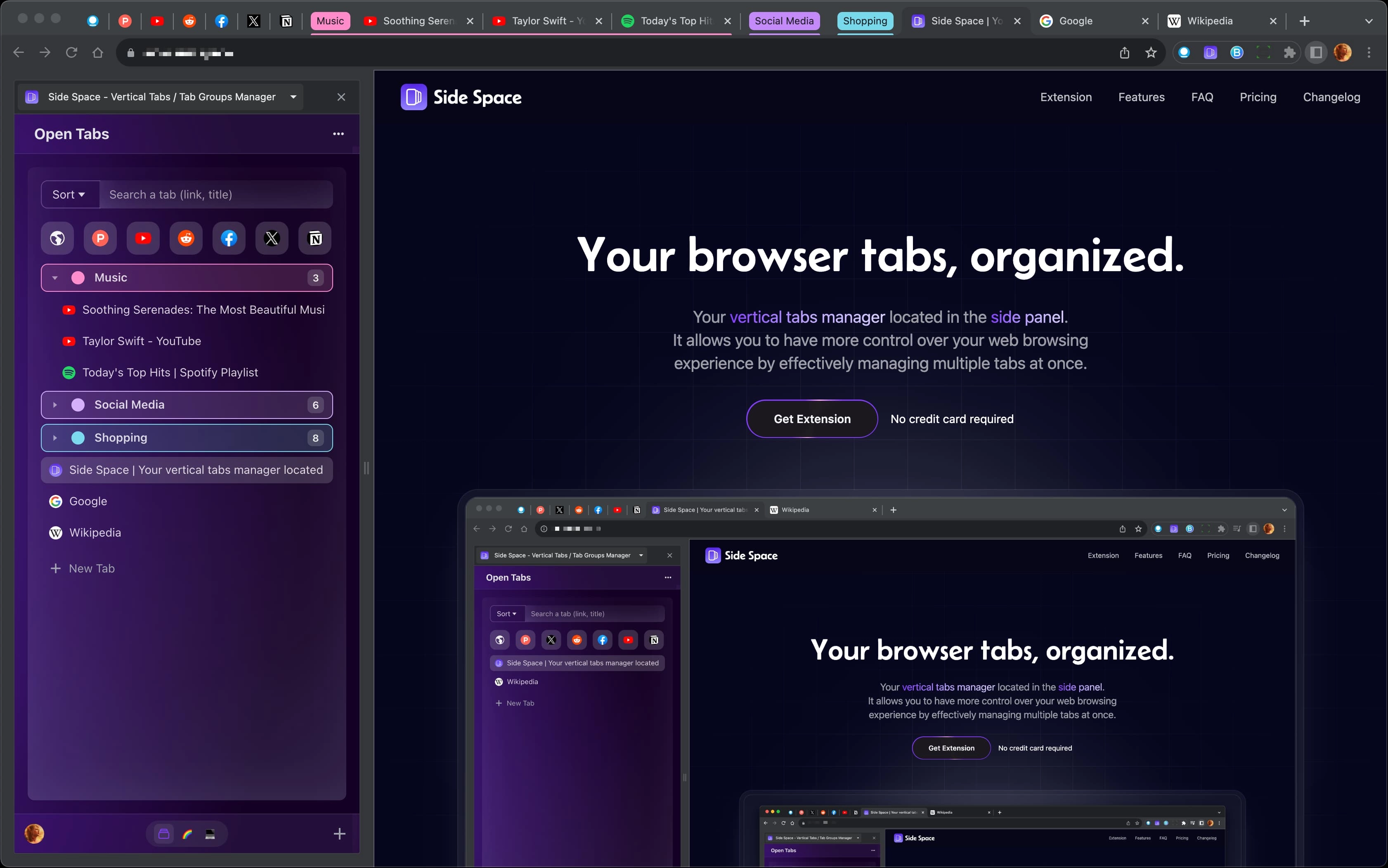 Open Graph image example by Side Space