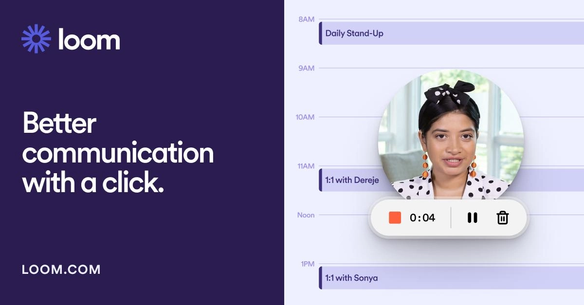 Open Graph image example by loom.com
